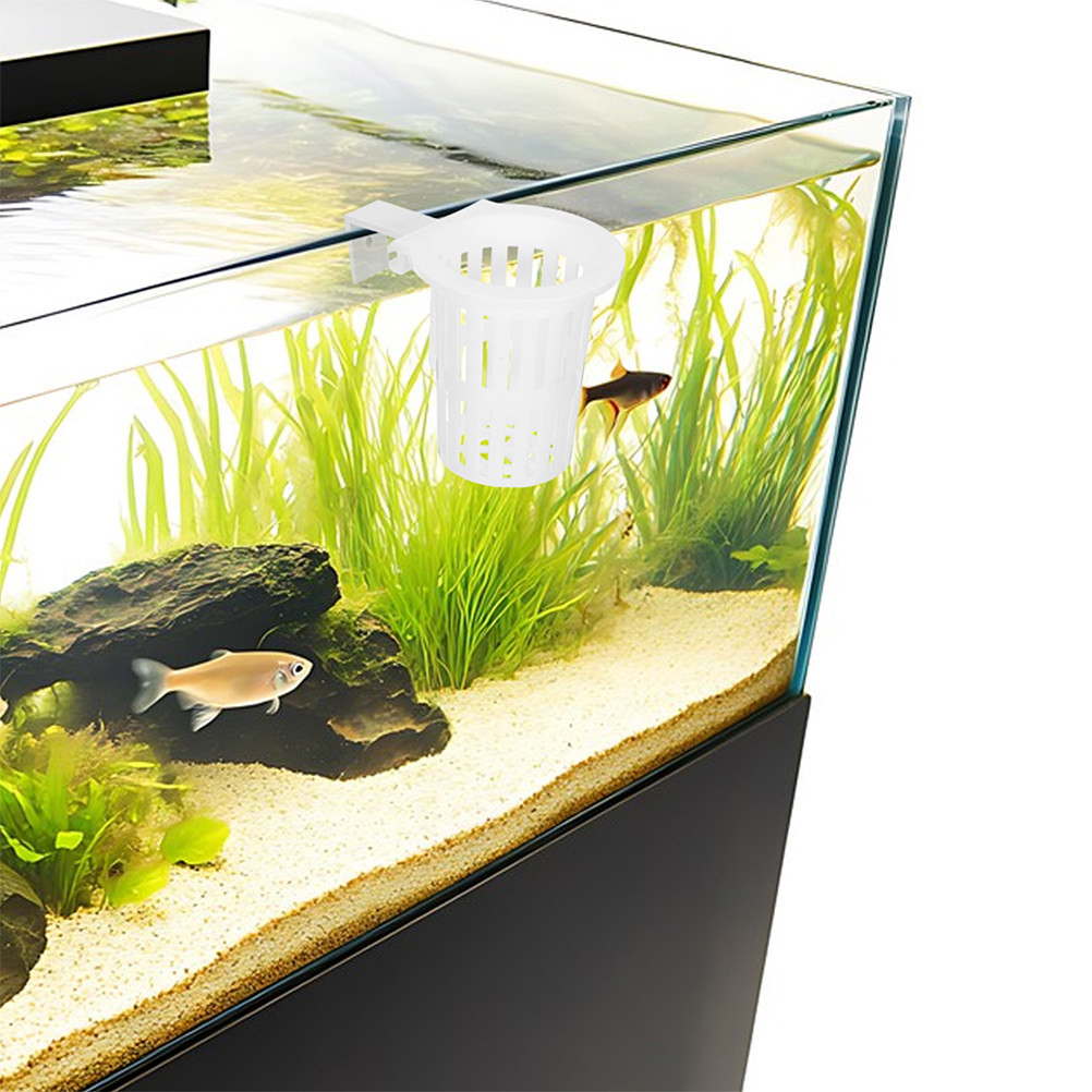 Aquarium Planted Wall - 4Pcs Wall Mounted Hydroponic Basket Hanging