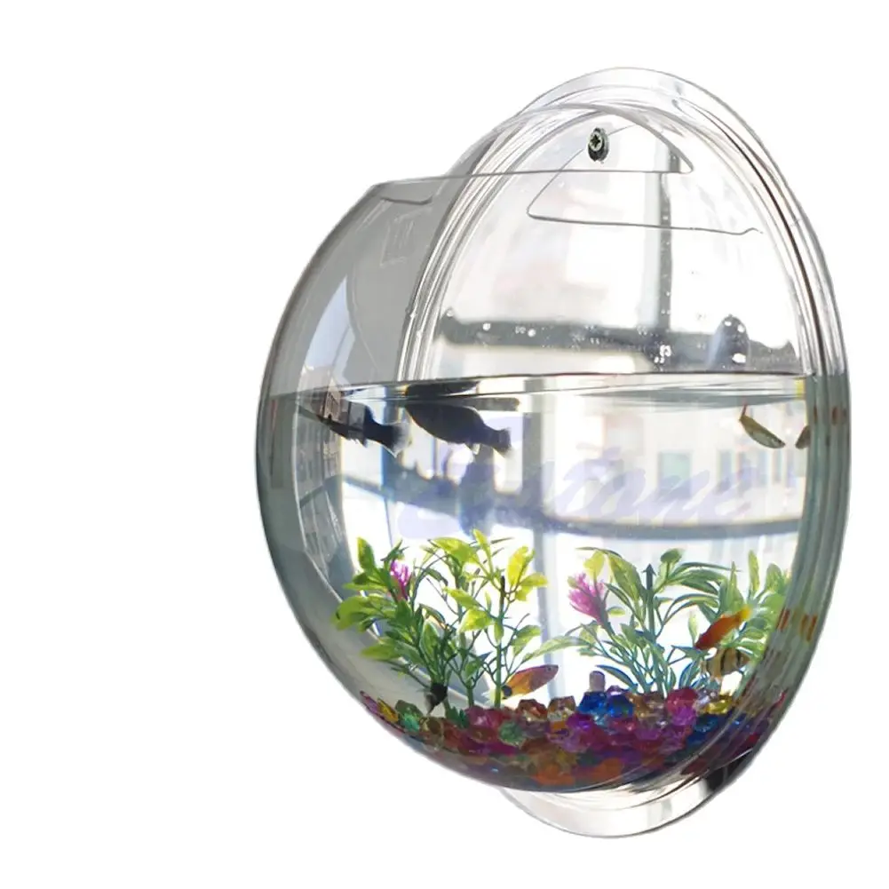 Wall Mounted Acrylic Fish Bowl – обзор и цена Aquarium Planted Wall