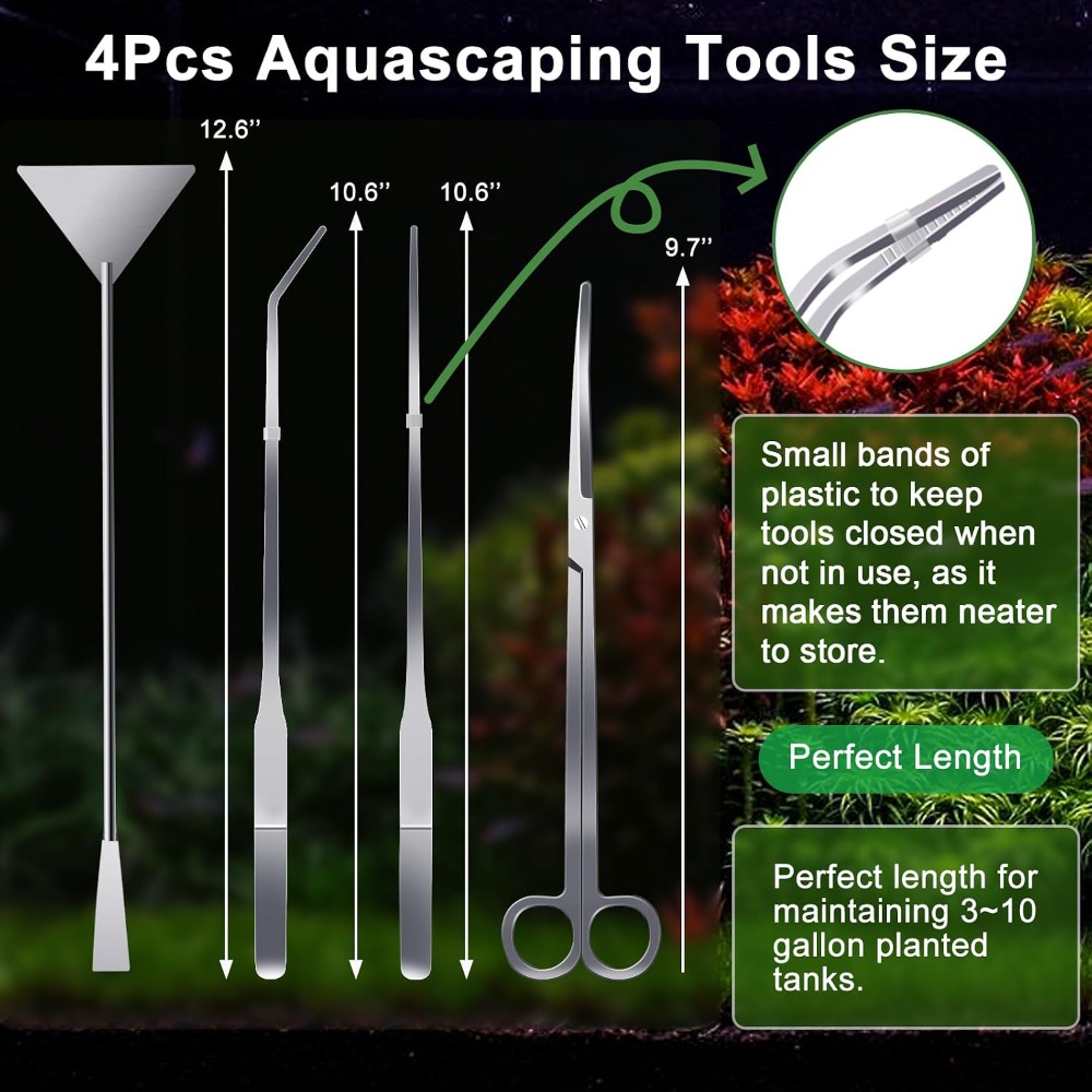 Professional Aquascaping Tool  – обзор и цена Planted Aquarium Cleaning Kit