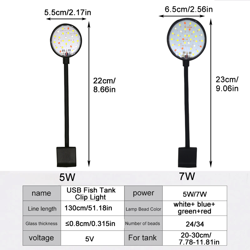USB Aquarium LED Lamp Fish Tan – обзор и цена Planted Aquarium Mini