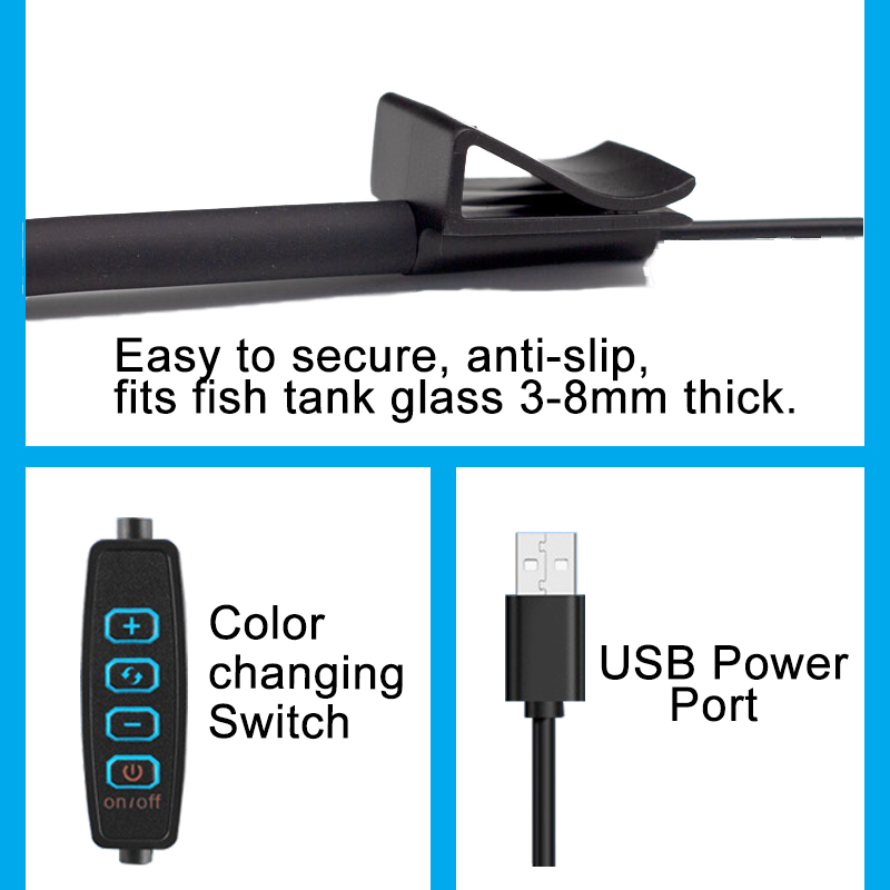 USB Aquarium LED Lamp Fish Tan – обзор и цена Planted Aquarium Mini
