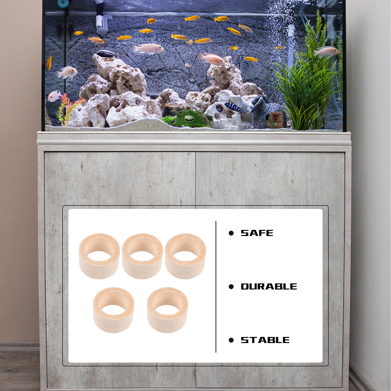5Pcs Premium Pottery Water Pla – обзор и цена Aquarium Planting