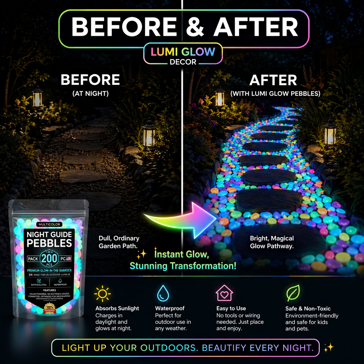Colorful Glow In The Dark Lumi – обзор и цена Aquarium Planting