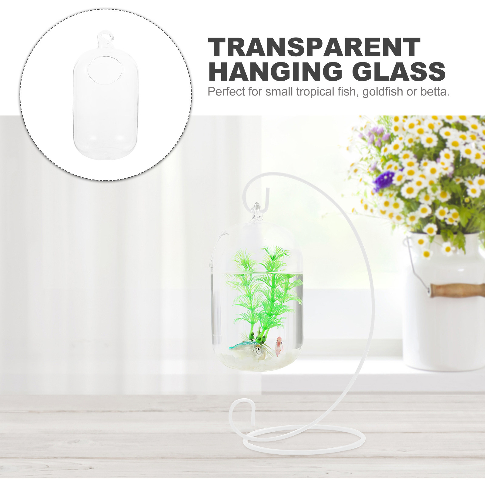 Transparent Hanging Glass Fish – обзор и цена Planted Aquarium Mini
