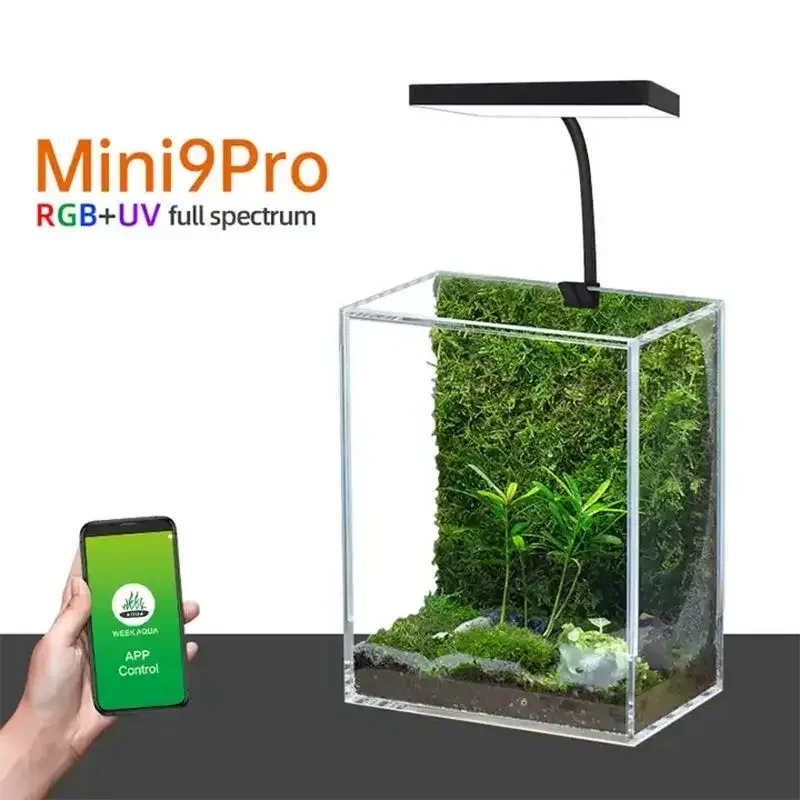 WEEK AQUA Mini 9 Pro USB Nano  – обзор и цена Planted Aquarium Mini