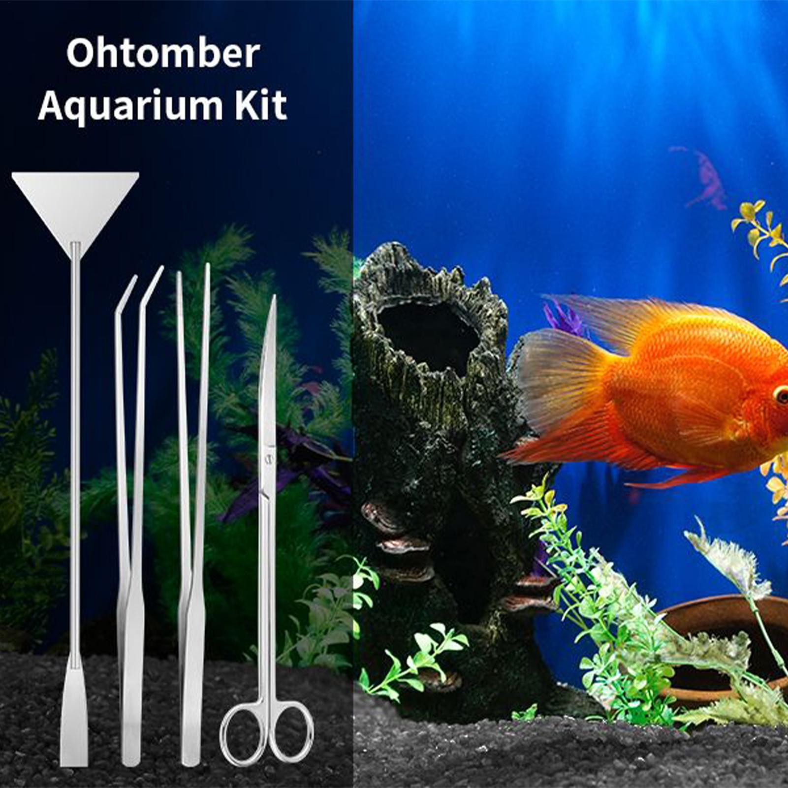 4pcs Aquarium Tool Kit Stainle – обзор и цена Planted Aquarium Cleaning Kit