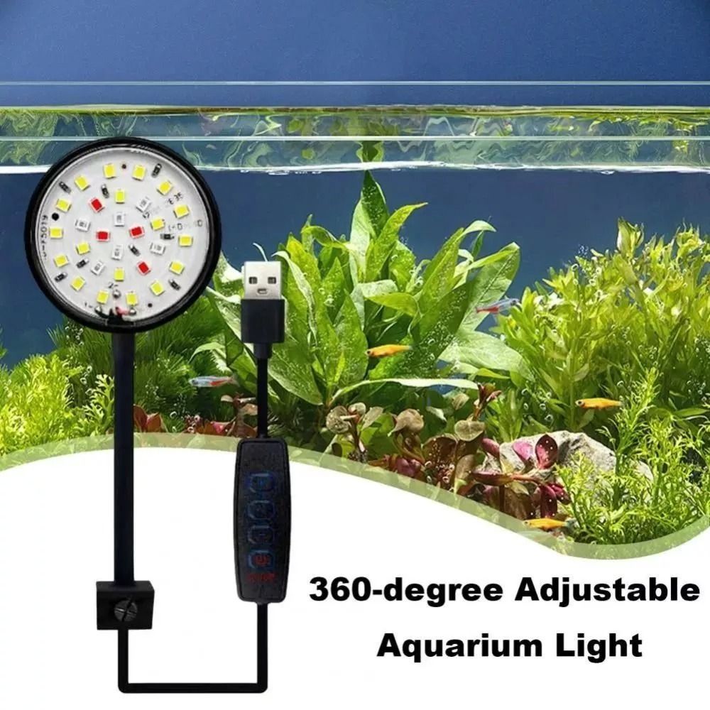 New Mini Fish Tank Clip Lamp 5 – обзор и цена Planted Aquarium Mini