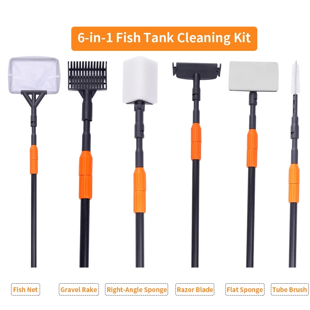 6 in 1 Aquarium Cleaning Tools – обзор и цена Planted Aquarium Cleaning Kit