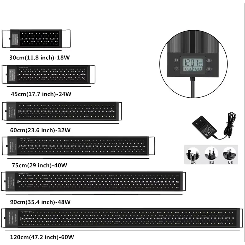 LED Aquarium Light 45cm 24W wi – обзор и цена Planted Aquarium Hours