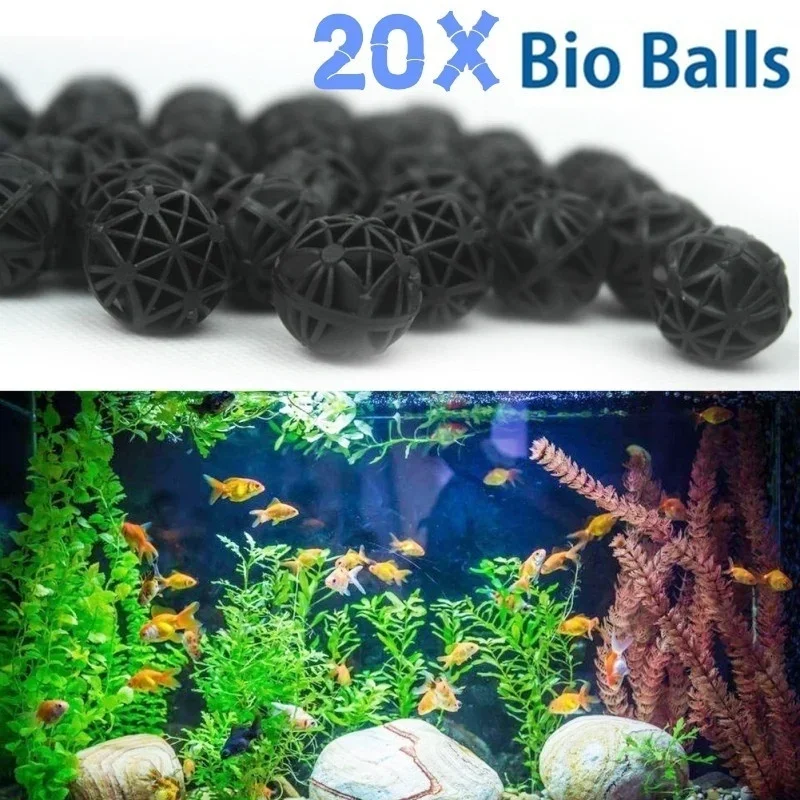 20Pcs 16mm Aquarium Filter Bio – обзор и цена Aquarium Planted Tank Filter
