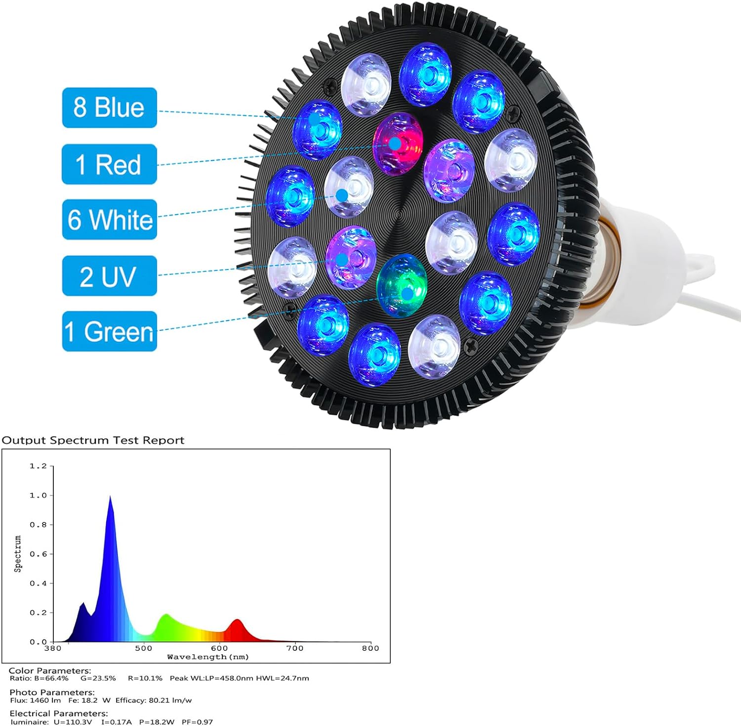LED Aquarium Lights Bulb 18W S – обзор и цена Planted Aquarium Uv Light